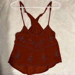 Beaded free people tank